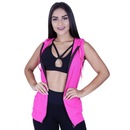 Colete Feminino Fitness Dry Bolso E Capuz Com Zíper Orbis - Foto 6