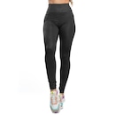 Calça Legging Fitness Cirrê Texturizada Brilhosa Bolso MVB Modas - Foto 1