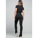 Calça Fitness MVB Modas Montaria Pantalona com Fenda Peluciada - Feminina - Foto 5