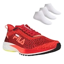 Kit Tênis Fila KR6 + 3 Pares de Meias - Feminino - Foto 1