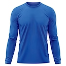 Camiseta Manga Longa Adriben Dry Fit Proteção Solar UV 50/ Treino Academia - Masculina - Foto 1