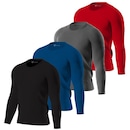 Kit Camisetas Manga Longa Performance Moda Térmica UV Proteção Solar 50+ - Masculina - 4 Unidades - Foto 1