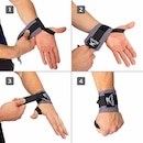 Munhequeira Muvin Elástica Curta para LPO com Fecho Ajustável para Musculação e Exercício Funcional - aDULTO - Foto 8