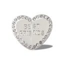 Jibbitz Crocs Melhores Amigos Prateado - Foto 1