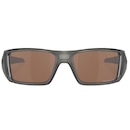 Óculos de Sol Unissex Oakley Heliostat Matte Grey Smoke Prizm Tungsten Polarized - Foto 2