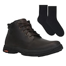 Kit Bota Skechers Segment 2.0 Brogden + Meia - Masculina - Foto 1
