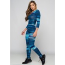 Macacão Fitness MVB Modas Longo 3/4 Costa Fechada Fitness Suplex - Feminino - Foto 3