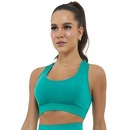 Top Fitness com Bojo Removível Alto Giro Nadador Dots - Feminino - Foto 1