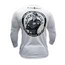 Camiseta Black Skull Manga Longa Dry Fit Soldado Bope - Masculina - Foto 2