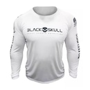 Camiseta Black Skull Manga Longa Dry Fit Soldado Bope - Masculina - Foto 1