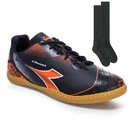 Chuteira Futsal Diadora Squadra + Par De Meião - Adulto - Foto 1