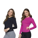 Kit Camisas Térmicas Selene Proteção Uv50+ - 2 Unidades - Feminino - Foto 1