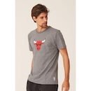 Camiseta NBA Estampada Vinil Chicago Bulls Casual - Masculina - Foto 4