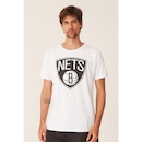 Camiseta NBA Estampada Big Logo Brooklyn Nets Casual - Masculina - Foto 1