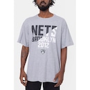 Camiseta NBA Plus Size Spotlight Brooklyn Nets Mescla - Masculina - Foto 4