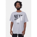 Camiseta NBA Plus Size Spotlight Brooklyn Nets Mescla - Masculina - Foto 1