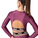 Blusa Cropped Fila Biker Double - Feminina - Foto 2