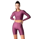 Blusa Cropped Fila Biker Double - Feminina - Foto 3