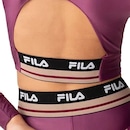Blusa Cropped Fila Biker Double - Feminina - Foto 4
