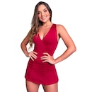 Macaquinho Mvb Modas Short Saia Estampado - Feminino - Foto 1