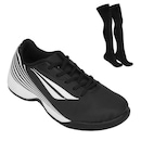 Kit Chuteira Futsal Penalty Rocket Turbo Xxi Kids + Meião - Infantil - Foto 1