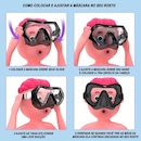 Máscara de Mergulho Gold Sports Funny Lazer - Infantil - Foto 2