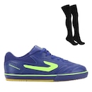 Chuteria Futsal Topper Dominator 3 - Infantil + Meião - Foto 1