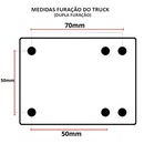 Truck para Skate 139Mm + Pads Anti Vibração Black Sheep e Parafuso de Base - Foto 6