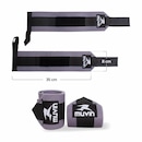 Kit Cinturão de Musculação e Munhequeira Elástica Curta Muvin - Foto 2