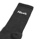 Kit Meias Cano Alto Alive Logo - 34 Ao 46 - 3 Pares - Adulto - Foto 1