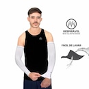 Kit Manguitos Longo Elástico Basic Muvin com Proteção Uv50+ Logo Refletivo e Tecido Dry - 3 Pares - Foto 8