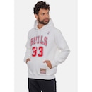 Blusão De Moletom Com Capuz Mitchell & Ness Scottie Pippen Chicago Bulls Natural - Masculino - Foto 4