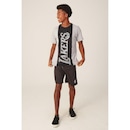 Bermuda Boardshort NBA Com Elástico Brooklyn Nets - Masculina - Foto 4
