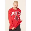 Blusão De Moletom Sem Capuz Nba Houston Rockets - Masculino - Foto 5