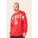 Blusão De Moletom Sem Capuz Nba Houston Rockets - Masculino - Foto 1