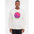 Blusão de Moletom NBA Neon Colors Golden State Warriors Off White - Masculina - Foto 1