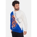 Blusão De Moletom NBA Wordmark New York Knicks - Masculino - Foto 3