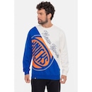 Blusão De Moletom NBA Wordmark New York Knicks - Masculino - Foto 1