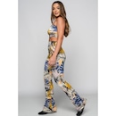 Conjunto Mvb Modas Calça Flare e Top Tomara Que Caia Estampado - Feminino - Foto 2