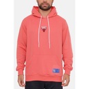 Blusão De Moletom Com Capuz NBA Mini Logo Soft Chicago Bulls Rosa - Masculina - Foto 4