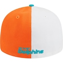 Boné Aba Curva New Era 59Fifty Fitted Low Profile Miami Dolphins Sideline 2023 - Fechado - Masculino - Foto 7