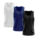 Kit Camisetas Regata Dellas Fit Lisa Básica Dry - Masculina - 3 Unidades - Foto 1