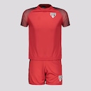 Kit Uniforme do São Paulo Hero Escudo: Camisa + Calção - Infantil - Foto 1