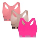 Kit Tops Puma Nadador sem Costura - 3 Unidades - Feminino - Foto 2