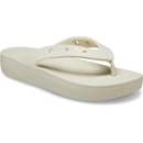 Chinelo Crocs Classic Plataform Flip Bone - Unissex - Foto 2