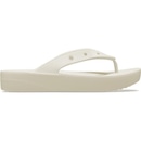 Chinelo Crocs Classic Plataform Flip Bone - Unissex - Foto 1