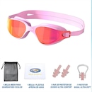 Kit Natação Gold Sports Óculos Lince Demi Mirror Hd + Mesh Bag + Clip Nasal + Protetor de ouvido - Foto 2