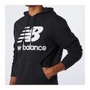 Blusão de Moletom com Capuz New Balance Essentials Stacked Logo Po Hoodienb - Masculino - Foto 2