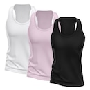 Kit Camisetas Regata Dellas Fit Dry Nadador - Feminina - 3 unidades - Foto 1