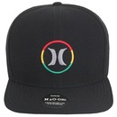 Boné Aba Curva Hurley Flat Rasta - Snapback - Masculino - Foto 2